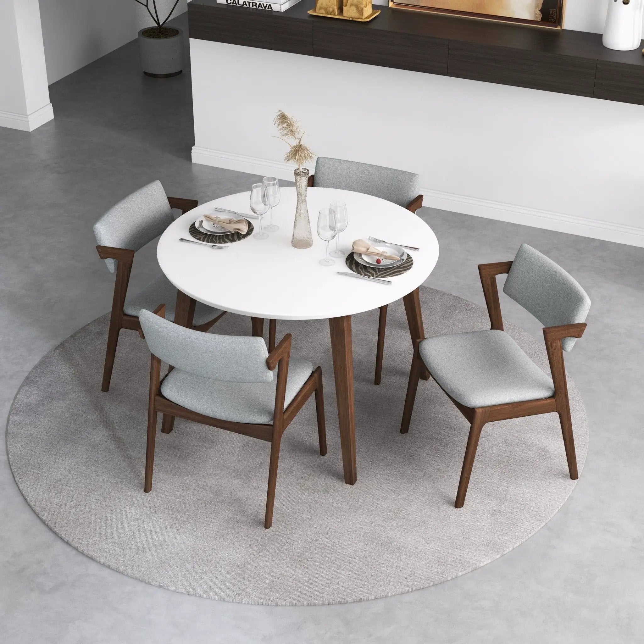 Edwin - Mid-Century Modern Dining Chair (Set of 2) by Unique Piece Furniture
