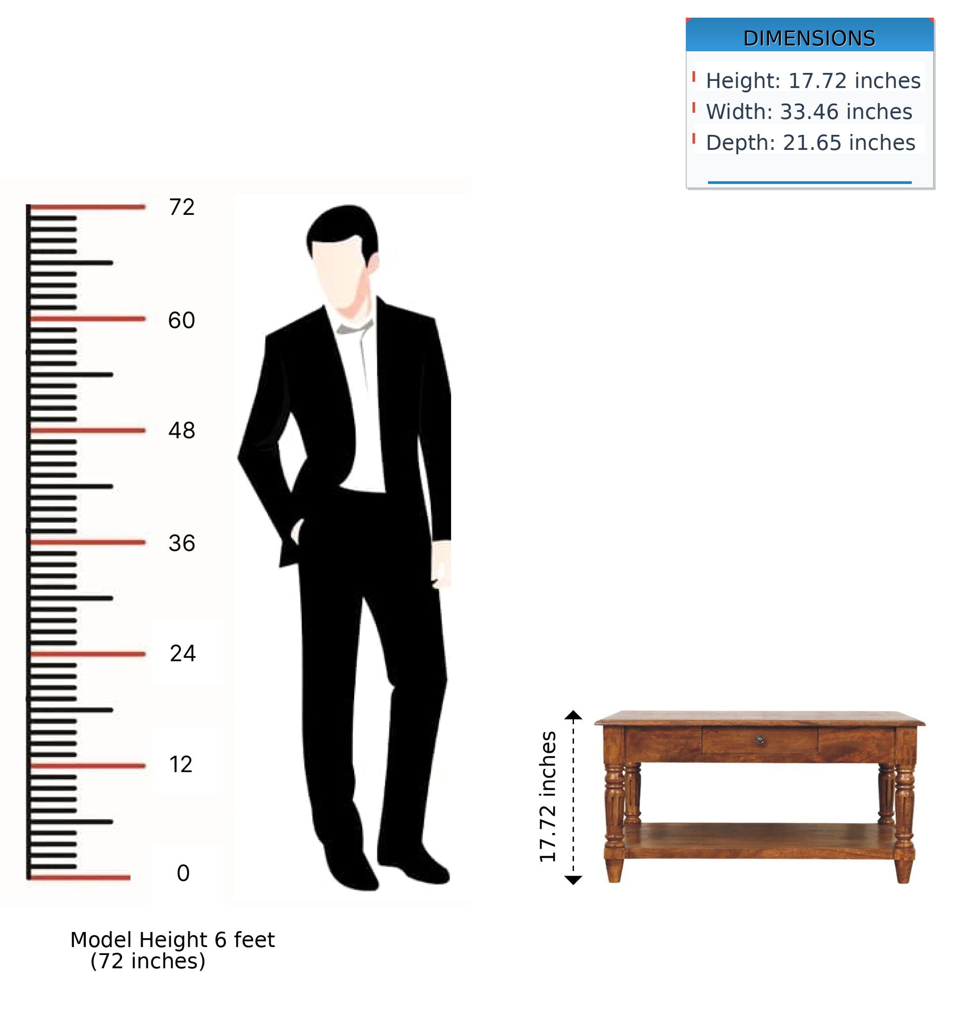 Turned Legs Drawer Table by HouseOfZazla