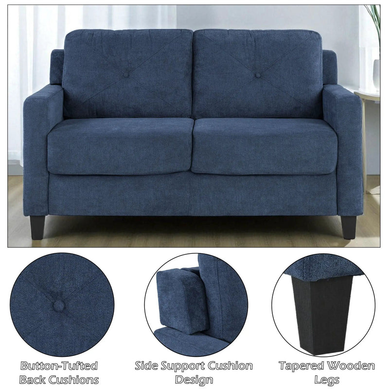 2 Seater Loveseat - Navy by HouseOfZazla