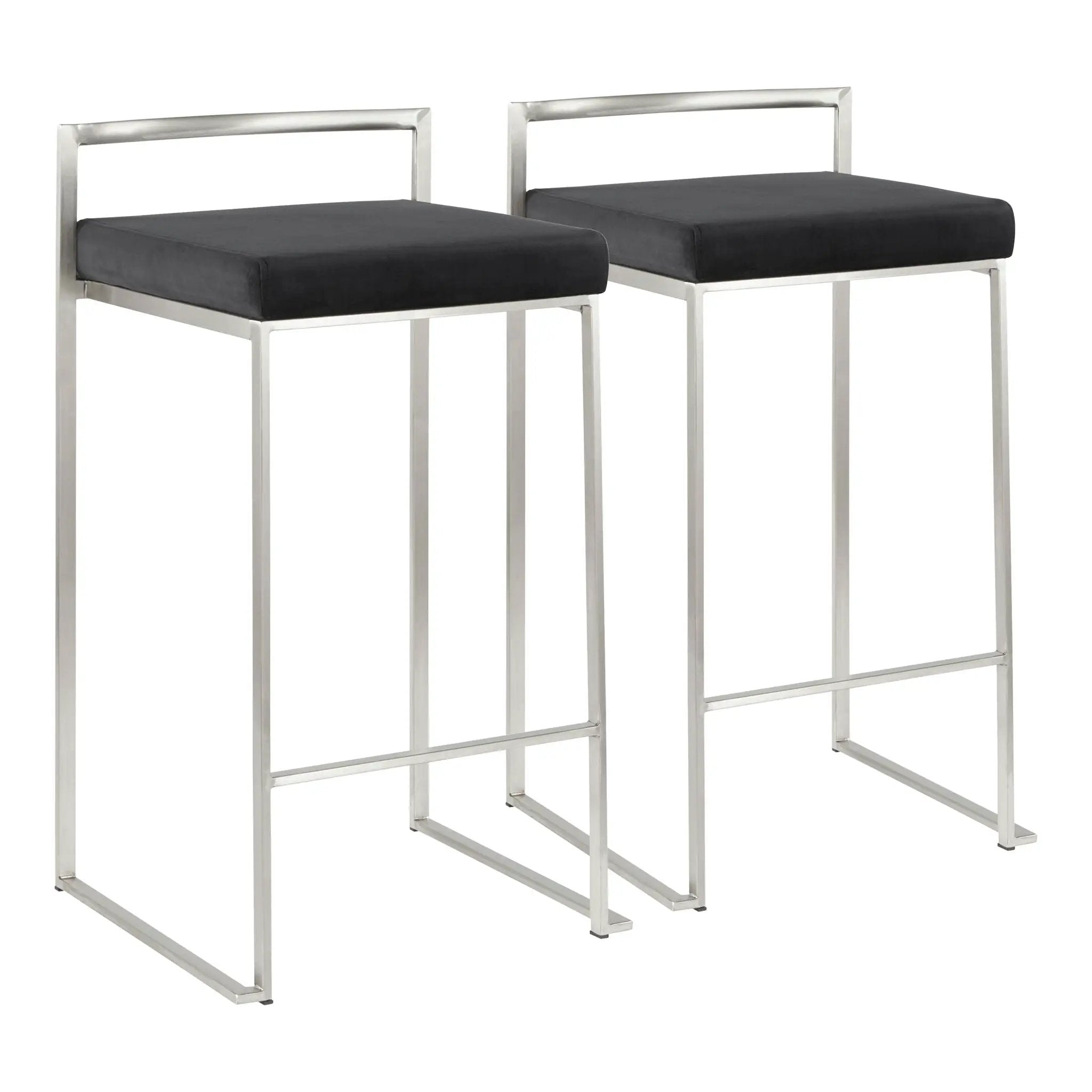 Fuji - Contemporary Elegant Stackable Counter Stool Set by HouseOfZazla