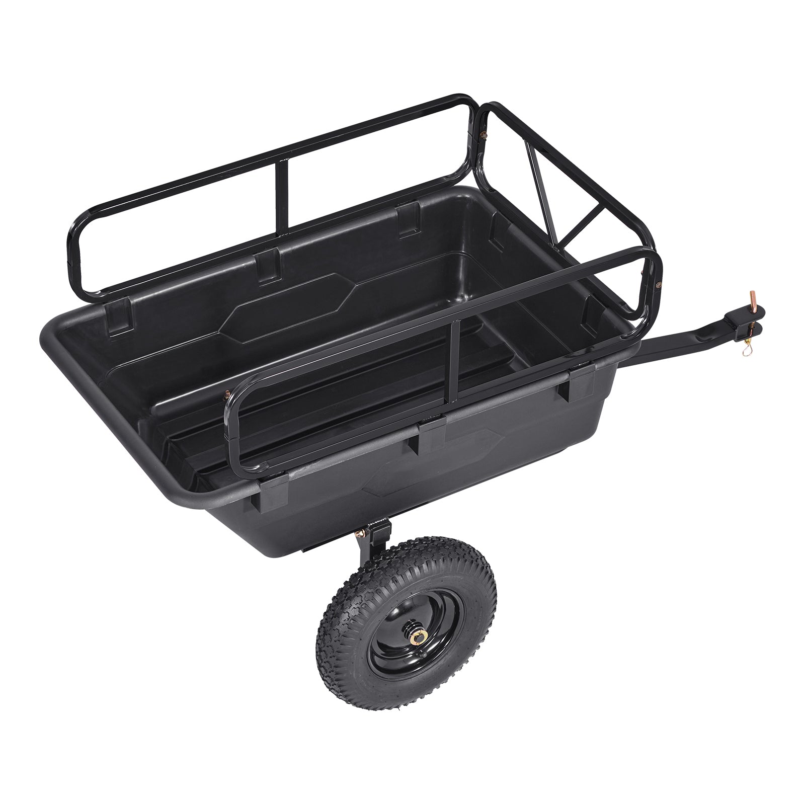 Dump Trailer 500 lbs 10 Cu. Ft Tow Behind Plastic Garden ATV Trailer Cart by HouseOfZazla