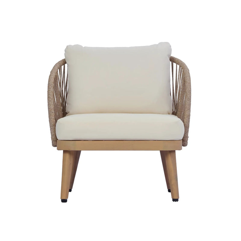 4-Piece Acacia Wood Patio Seating Set by HouseOfZazla