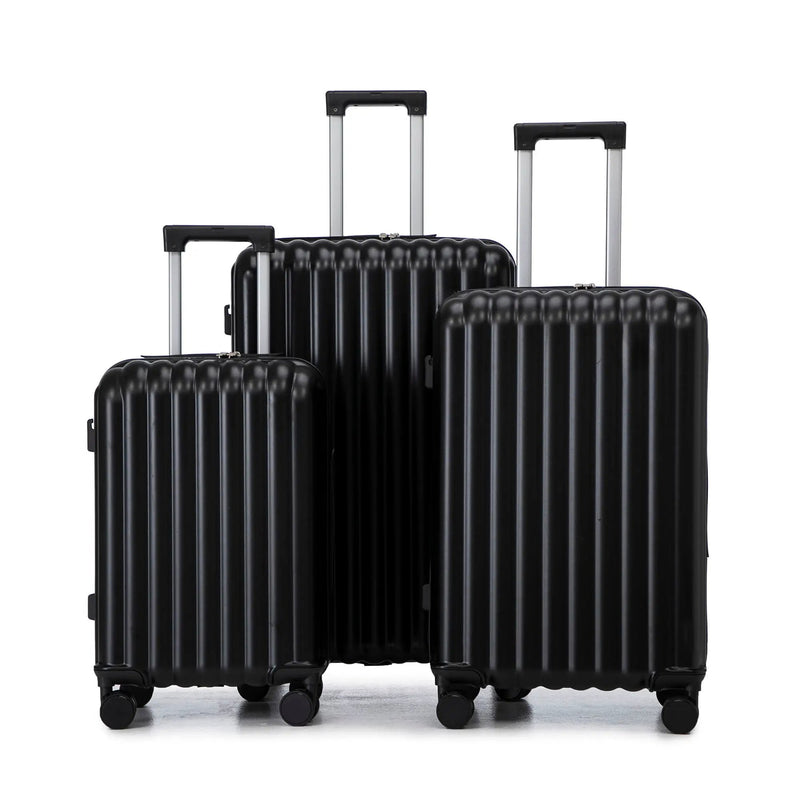 20" / 24" / 28" 3 Pieces / Set Spinner Wheel Luggage, Carry On Suitcase, With Cup Holder & USB Port & Phone Holder by HouseOfZazla