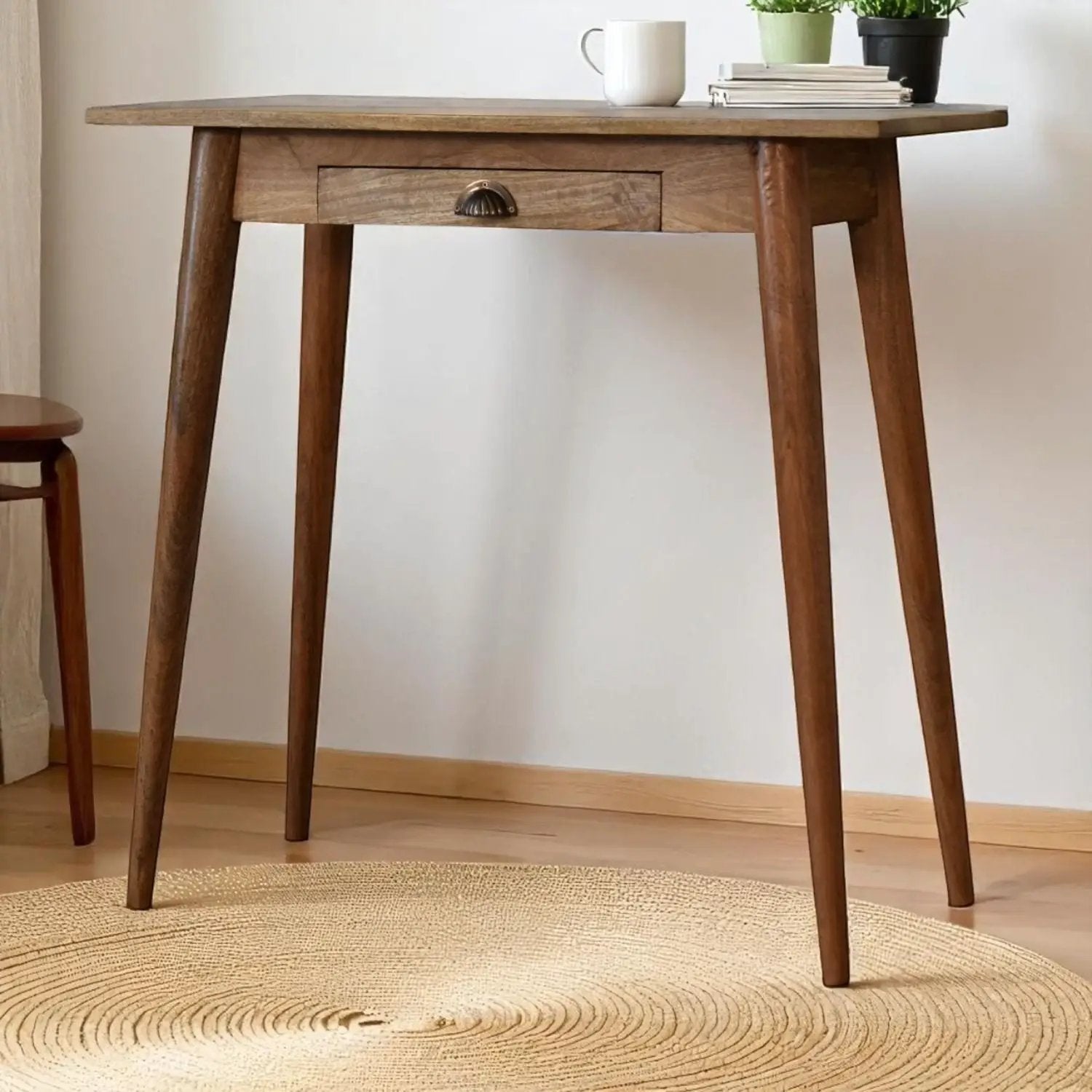 Mini Writing Desk - Oak by Unique Piece Furniture