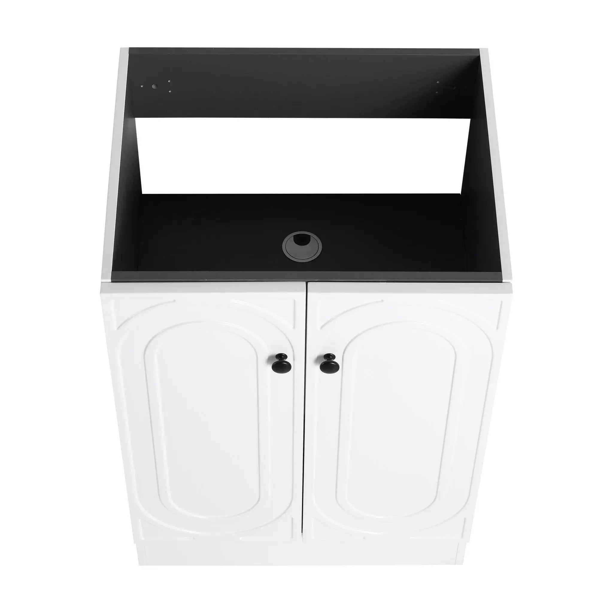 Contemporary Freestanding Bathroom Vanity With Resin Sink & Soft-Close Cabinet Doors by HouseOfZazla