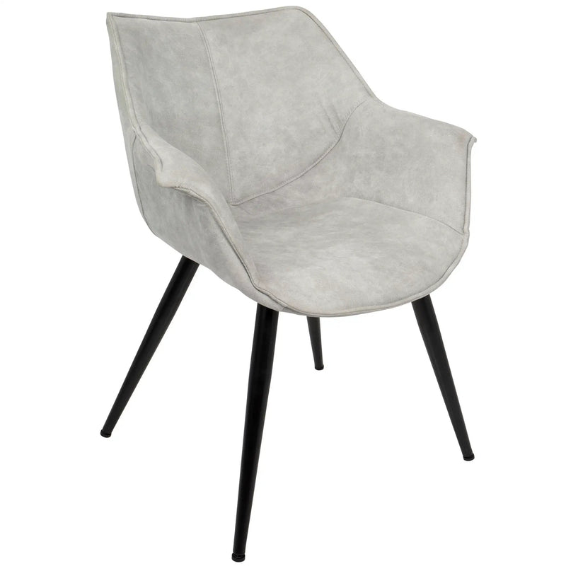 Wrangler - Industrial Chair (Set of 2) - Light Gray by HouseOfZazla