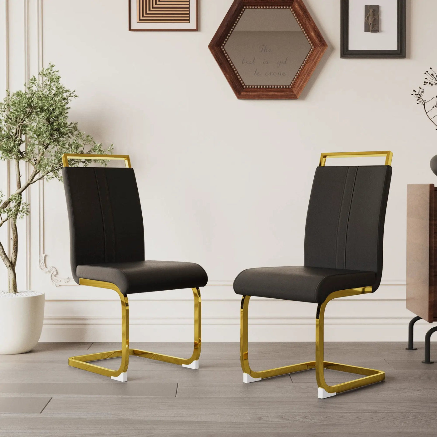 Side Dining Room Chair, Padded Seat High Back by HouseOfZazla