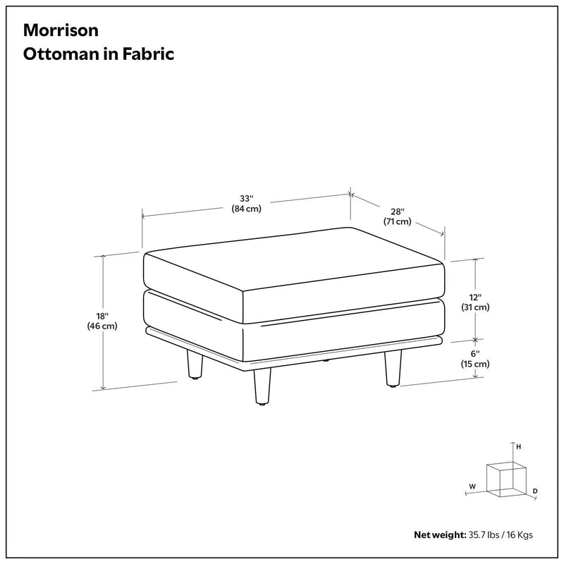 Morrison - Handcrafted Ottoman by Unique Piece Furniture
