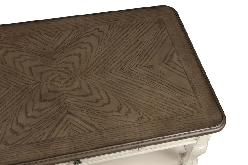 Chairside Table With Storage - Antique White by Unique Piece Furniture