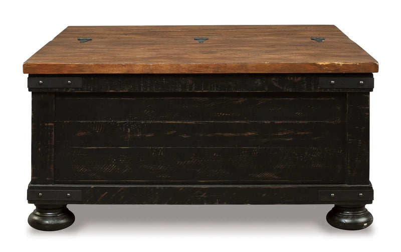 Valebeck - Lift Top Cocktail Table - Black / Brown by Unique Piece Furniture
