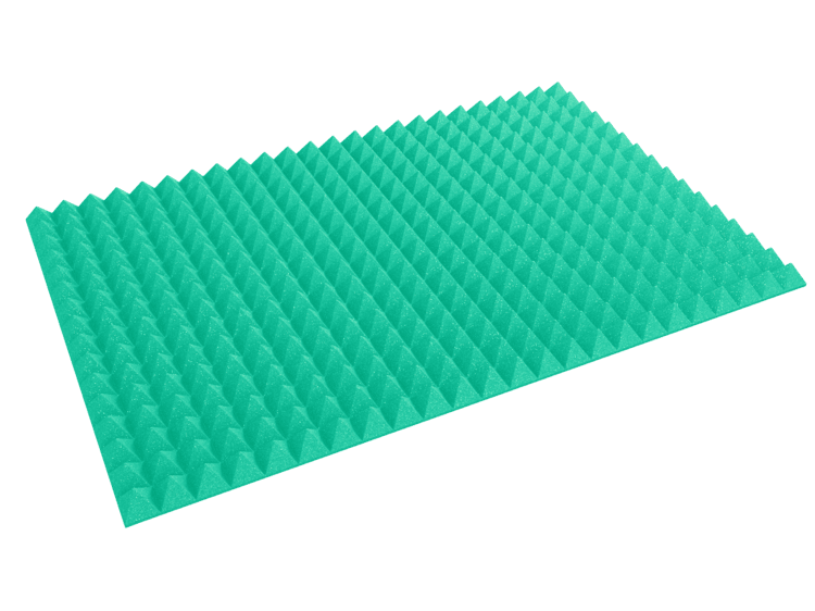3 Inch Acoustic Foam Pyramid Style Panels - 13 Color Options by SoundAssured