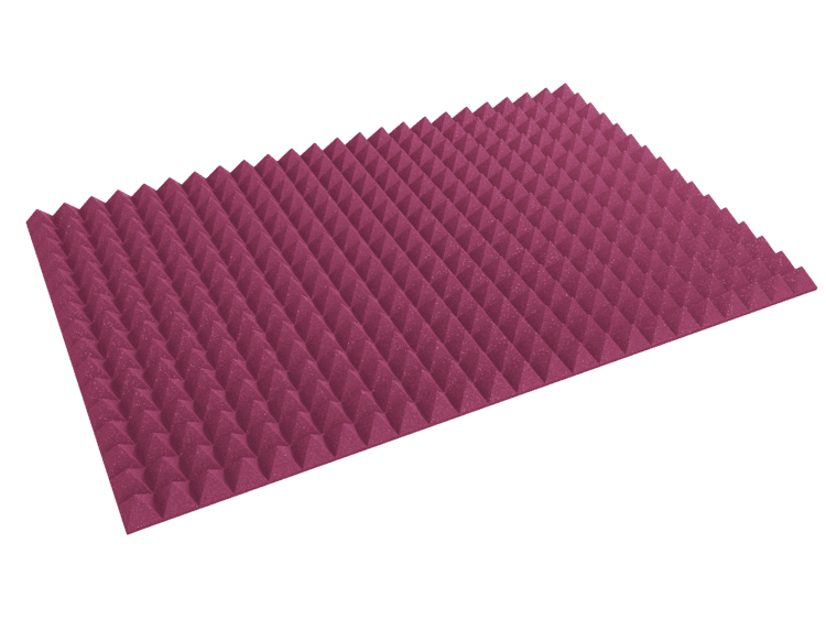 3 Inch Acoustic Foam Pyramid Style Panels - 13 Color Options by SoundAssured
