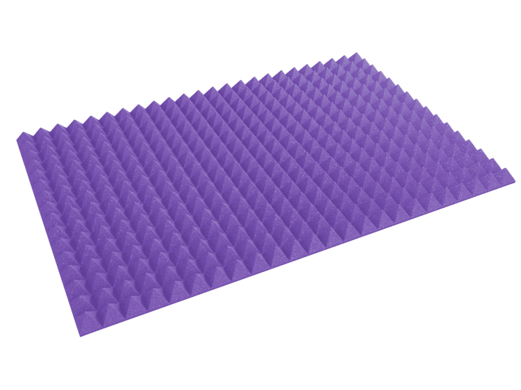 3 Inch Acoustic Foam Pyramid Style Panels - 13 Color Options by SoundAssured
