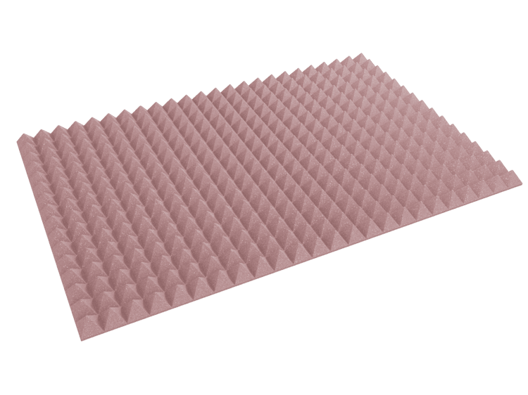 3 Inch Acoustic Foam Pyramid Style Panels - 13 Color Options by SoundAssured