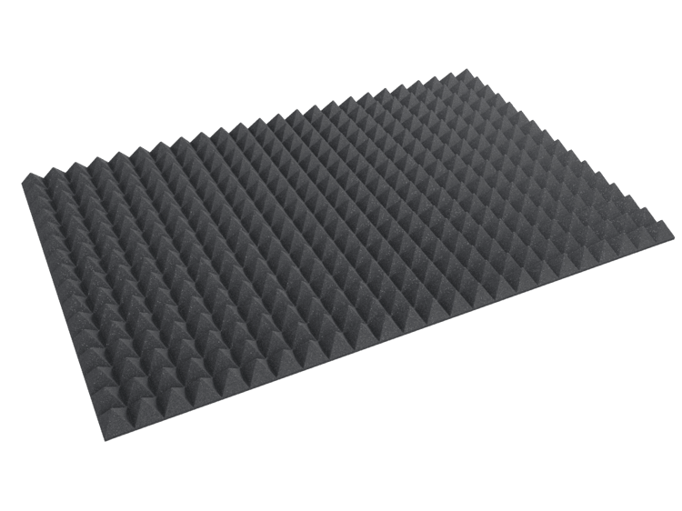 3 Inch Acoustic Foam Pyramid Style Panels - 13 Color Options by SoundAssured