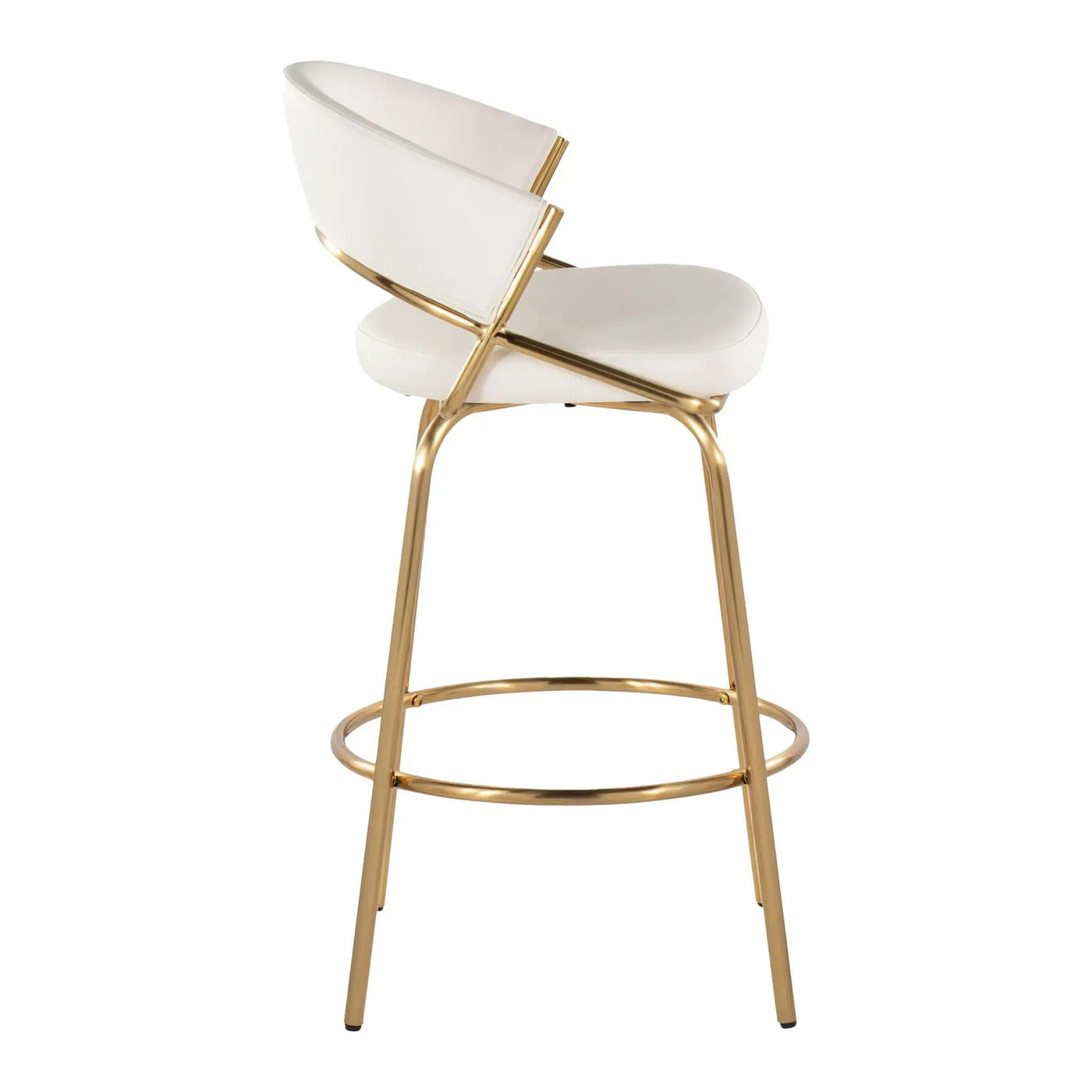 Jie - Glam Fixed Height Counter Stool (Set of 2) by HouseOfZazla
