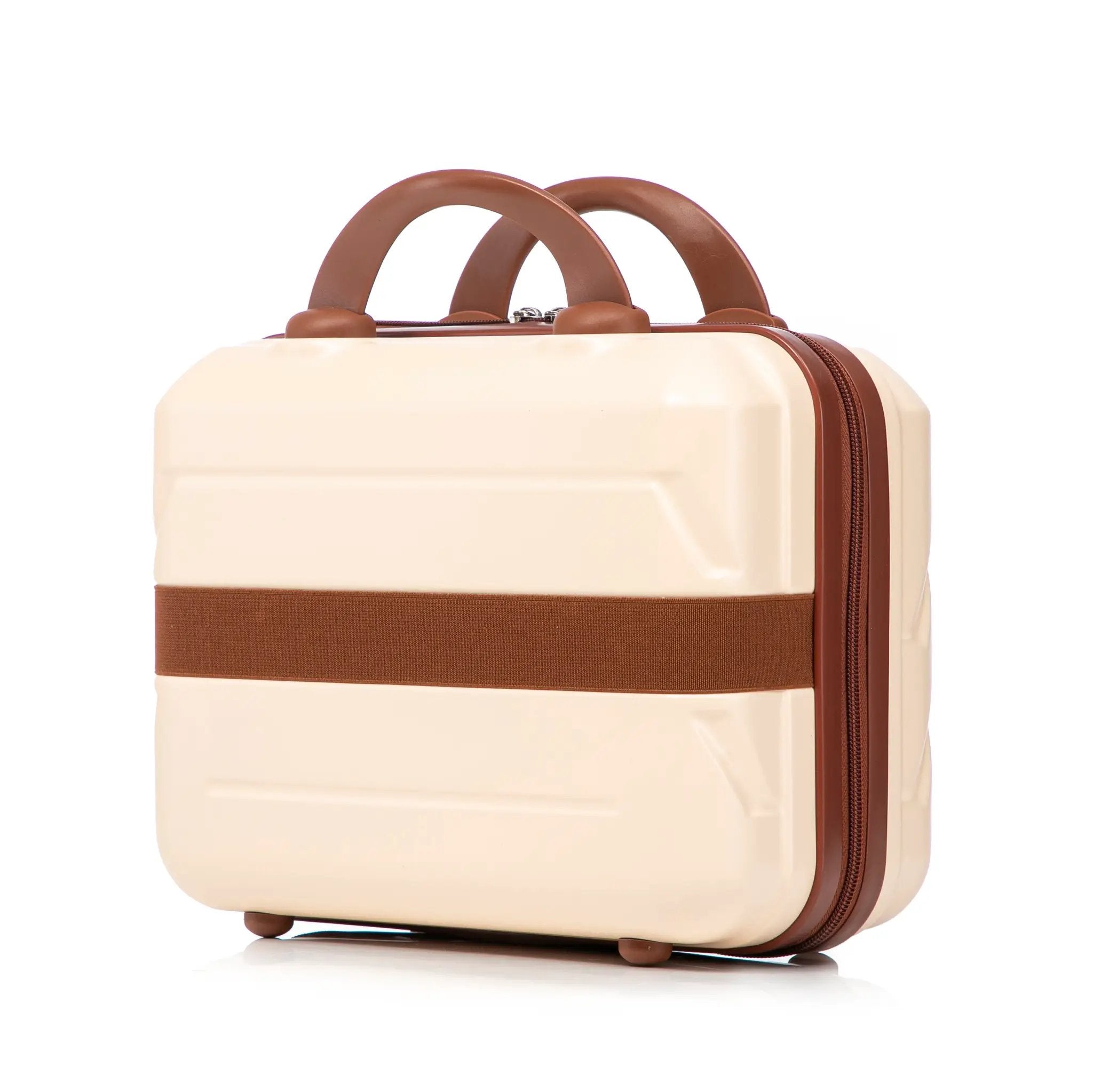 14'/20' 2-Piece Beige ABS Spinner Wheel Luggage Set by HouseOfZazla
