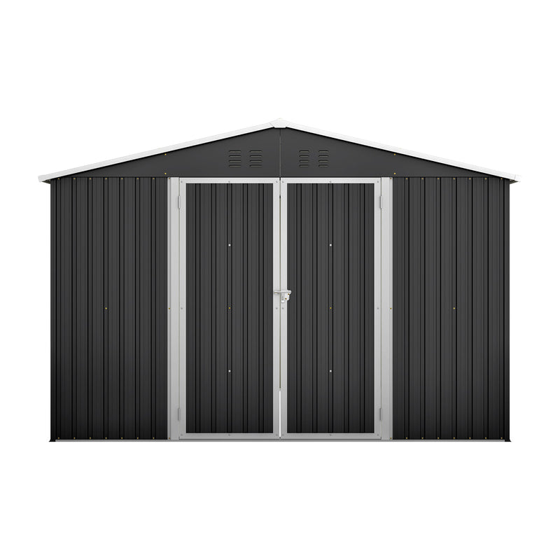 10x10 FT Large Outdoor Metal Storage Shed by HouseOfZazla