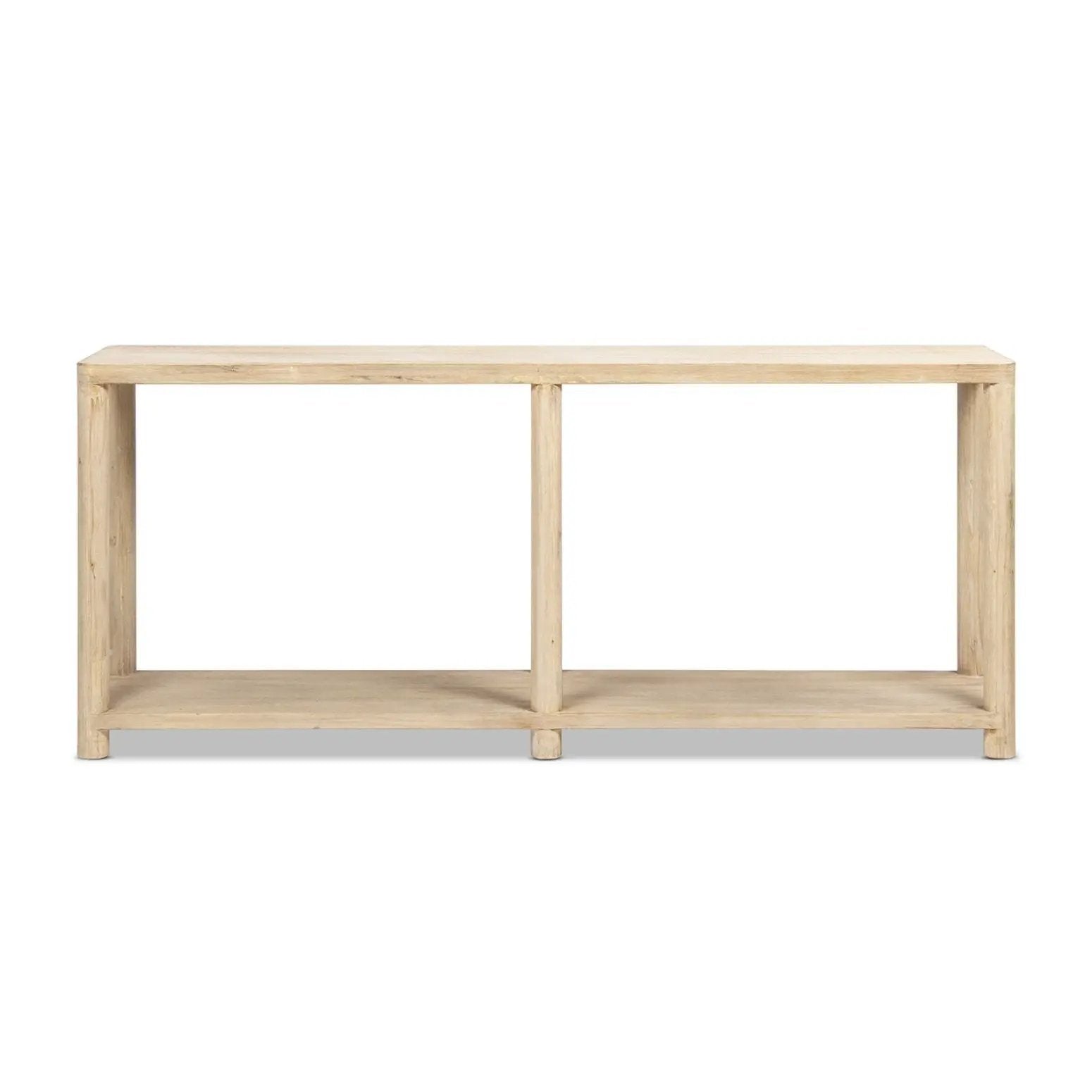Milo - Console Table With Lower Shelf - Natural by HouseOfZazla