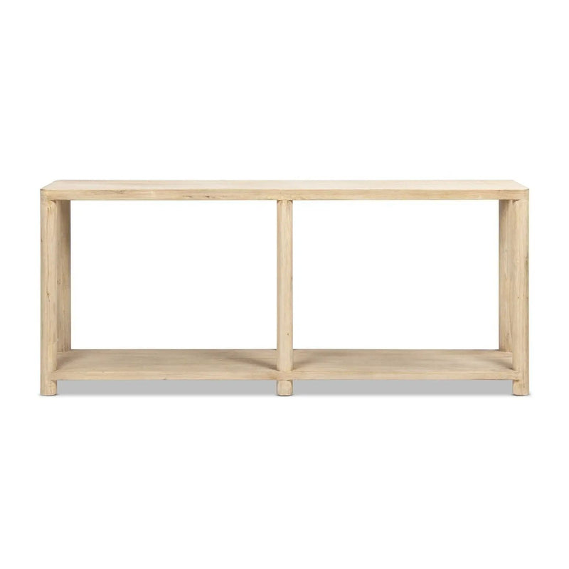 Milo - Console Table With Lower Shelf - Natural by HouseOfZazla