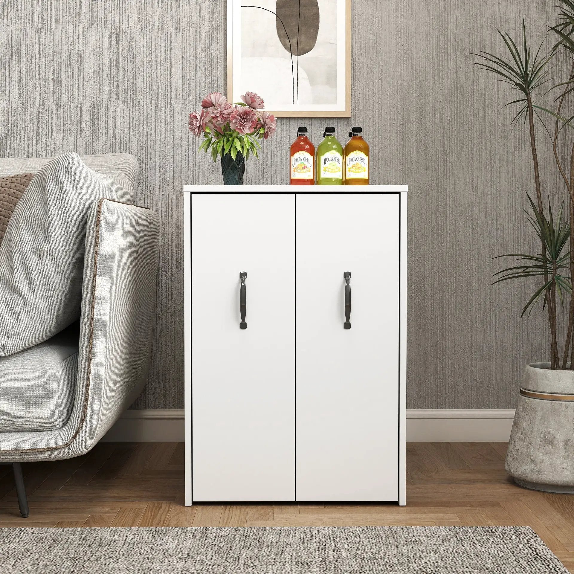 3 Tier Wooden Floor Standing Bookcase with Slide Out Drawer Storage by HouseOfZazla