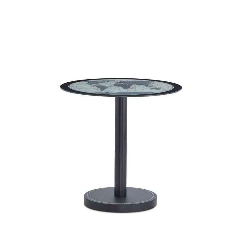 Boli - End Table - Black & Map Glass by Unique Piece Furniture