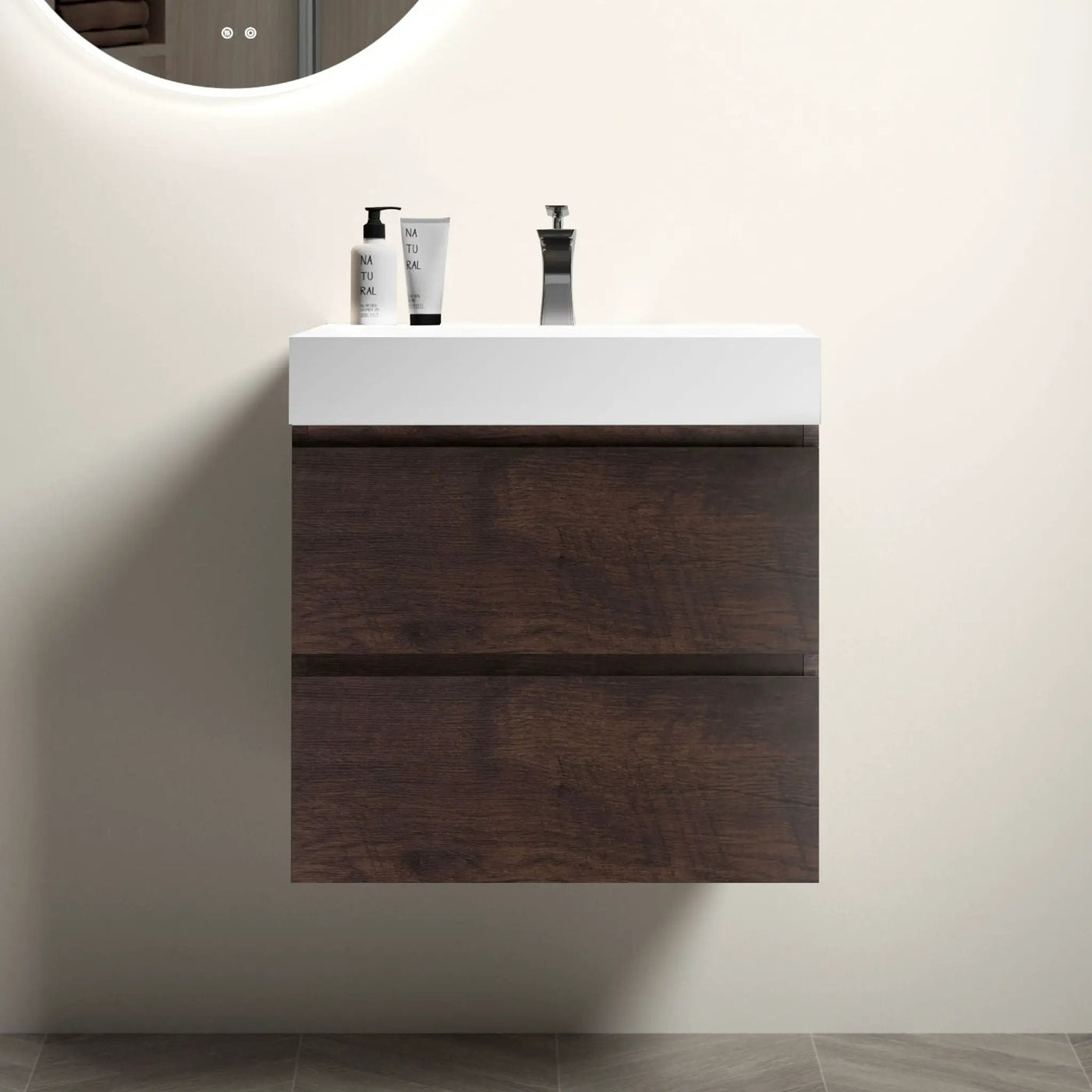 Alice - Bathroom Vanity Wall Mounted With Sink, Large Storage by Unique Piece Furniture