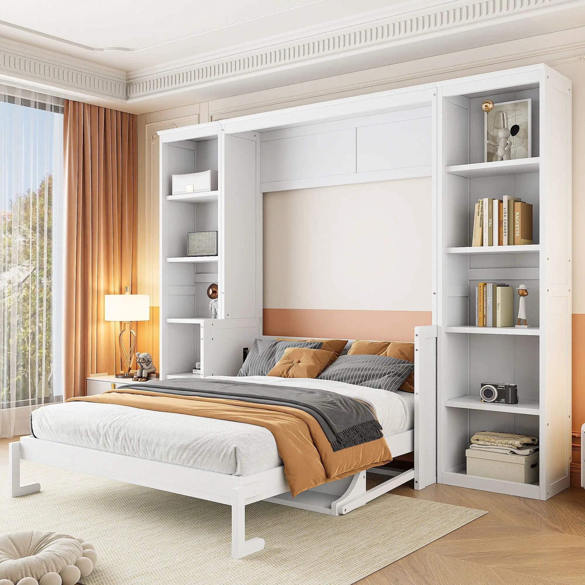 Murphy Bed With Desk And Bookshelf by Unique Piece Furniture