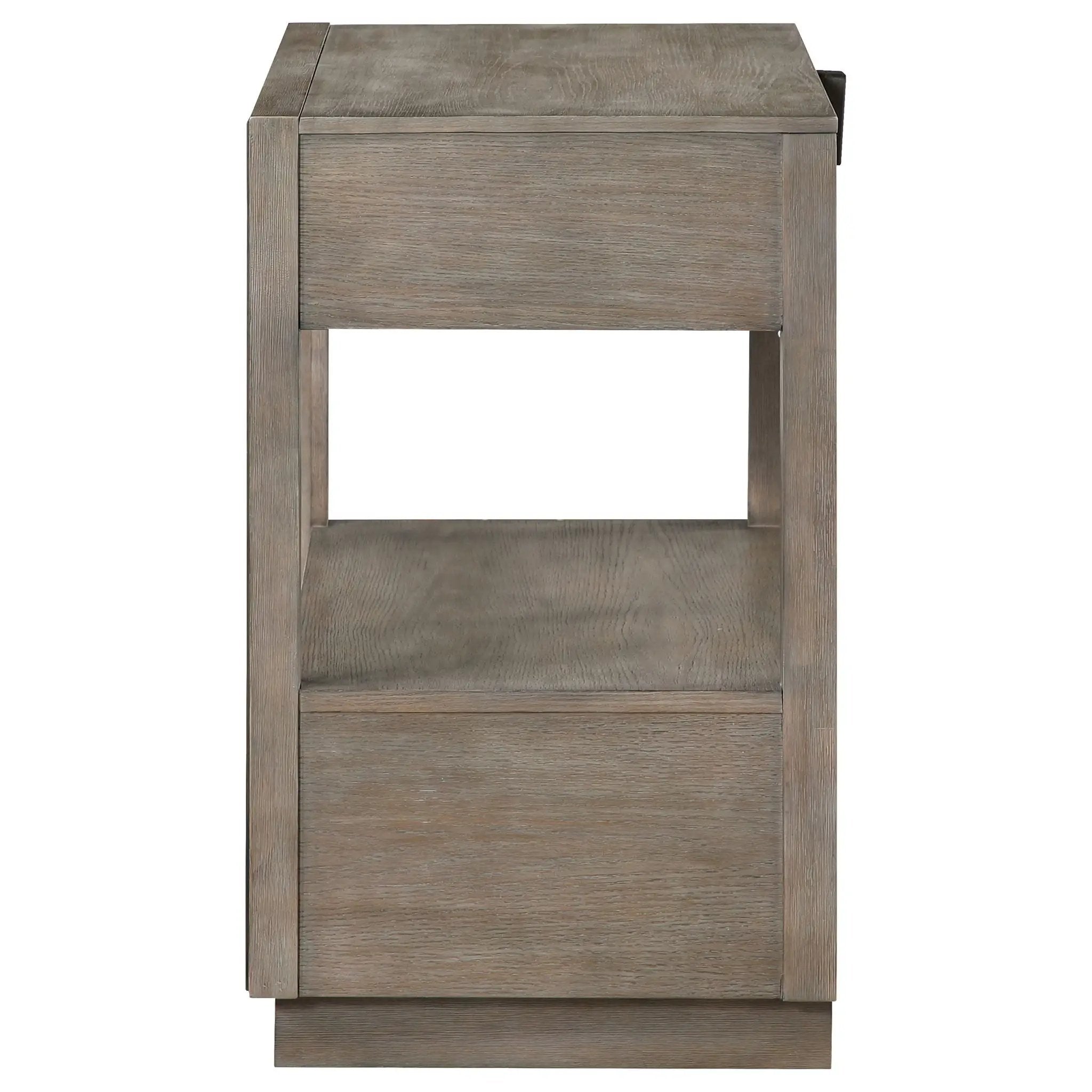 Durango 2-drawer Nightstand Bedside Table Taupe Oak by Unique Piece Furniture