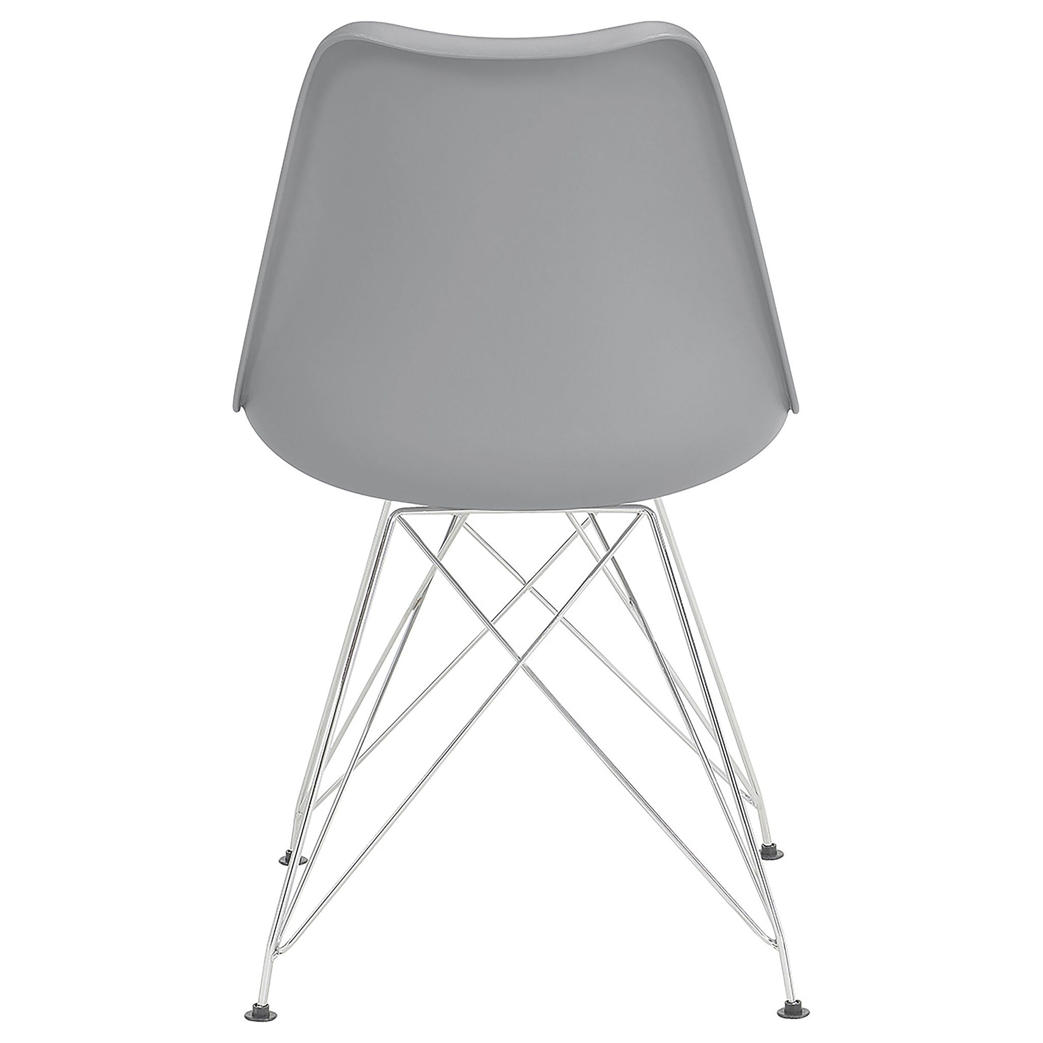 Padded Side Chair And Soft Upholstered Seat (Set of 2) - Gray by HouseOfZazla
