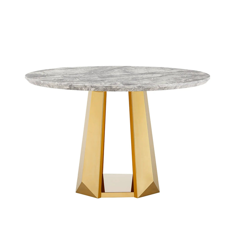 47" Round Marble Dining Table by HouseOfZazla