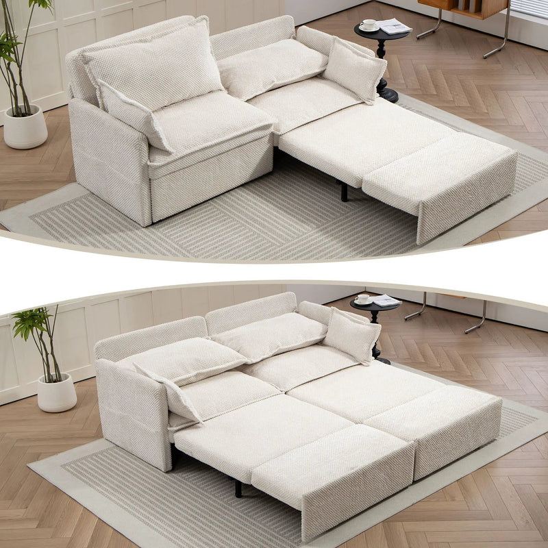 Pull Out Sofa Bed, Convertible Sleeper Sofa Couch, Side Storage, And USB / C - Type Charging Ports Chair by HouseOfZazla