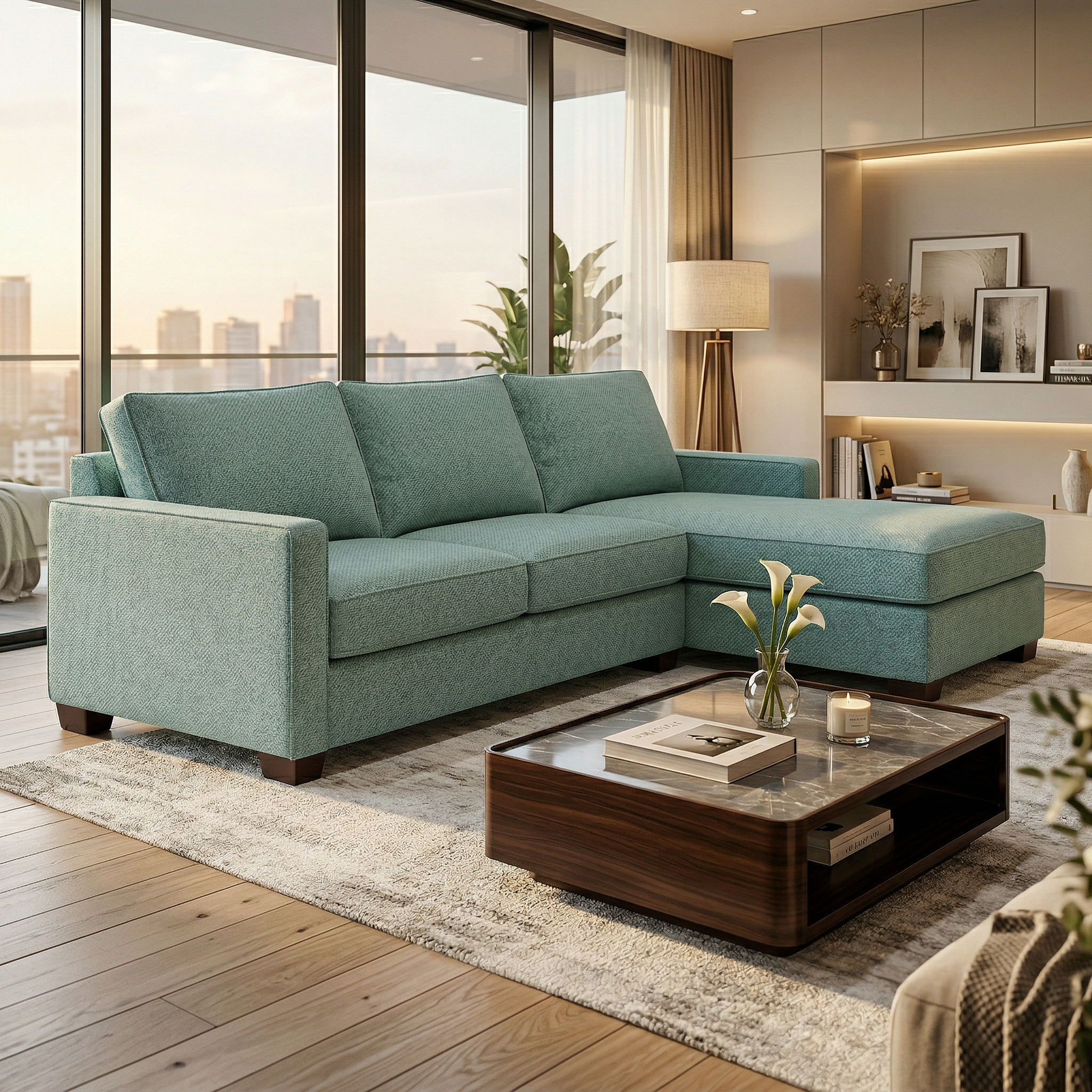 Modena Sectional Sofa – Customizable L-Shaped Comfort by HouseOfZazla