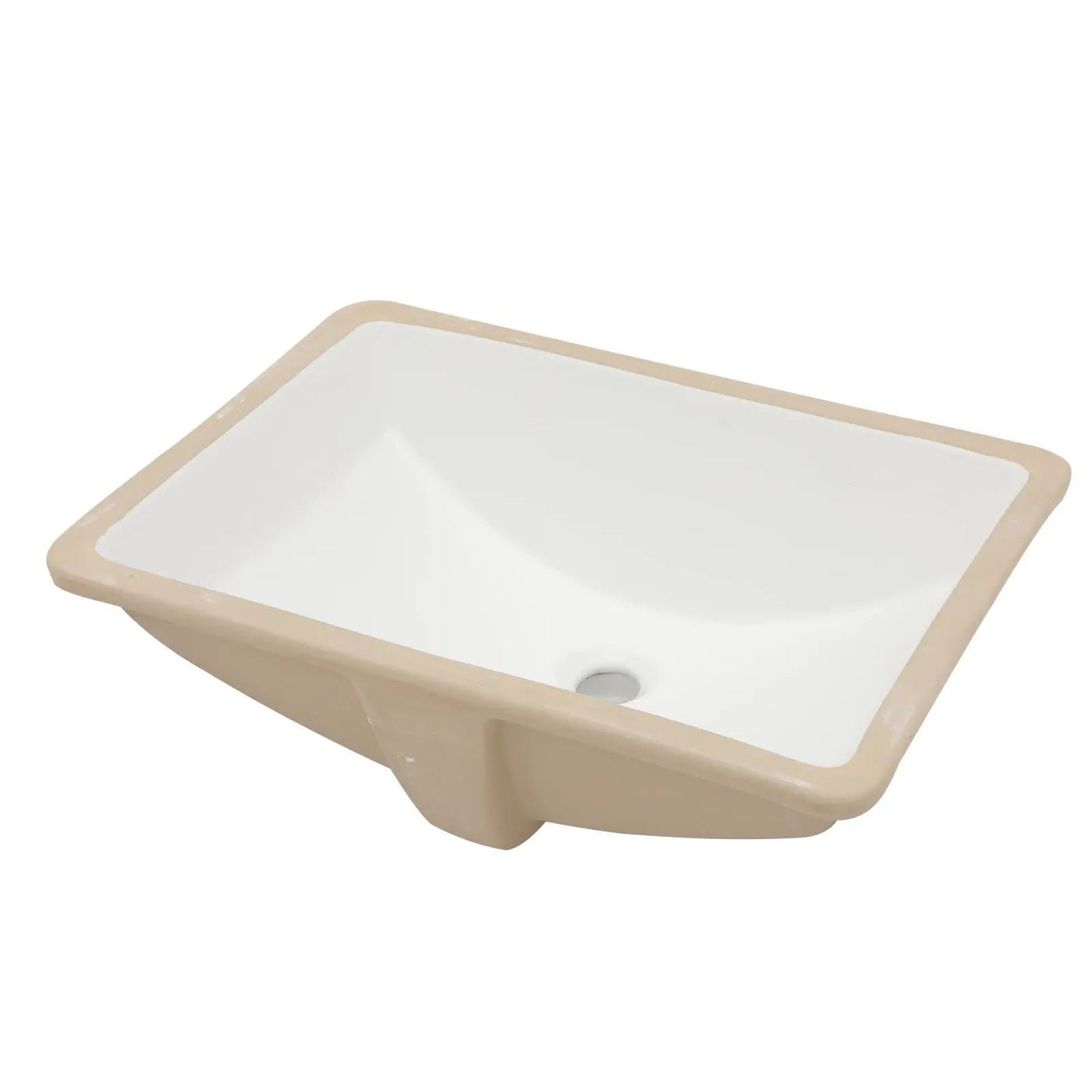 Modern Ceramic Undermount Bathroom Sink With Overflow, High Quality by HouseOfZazla