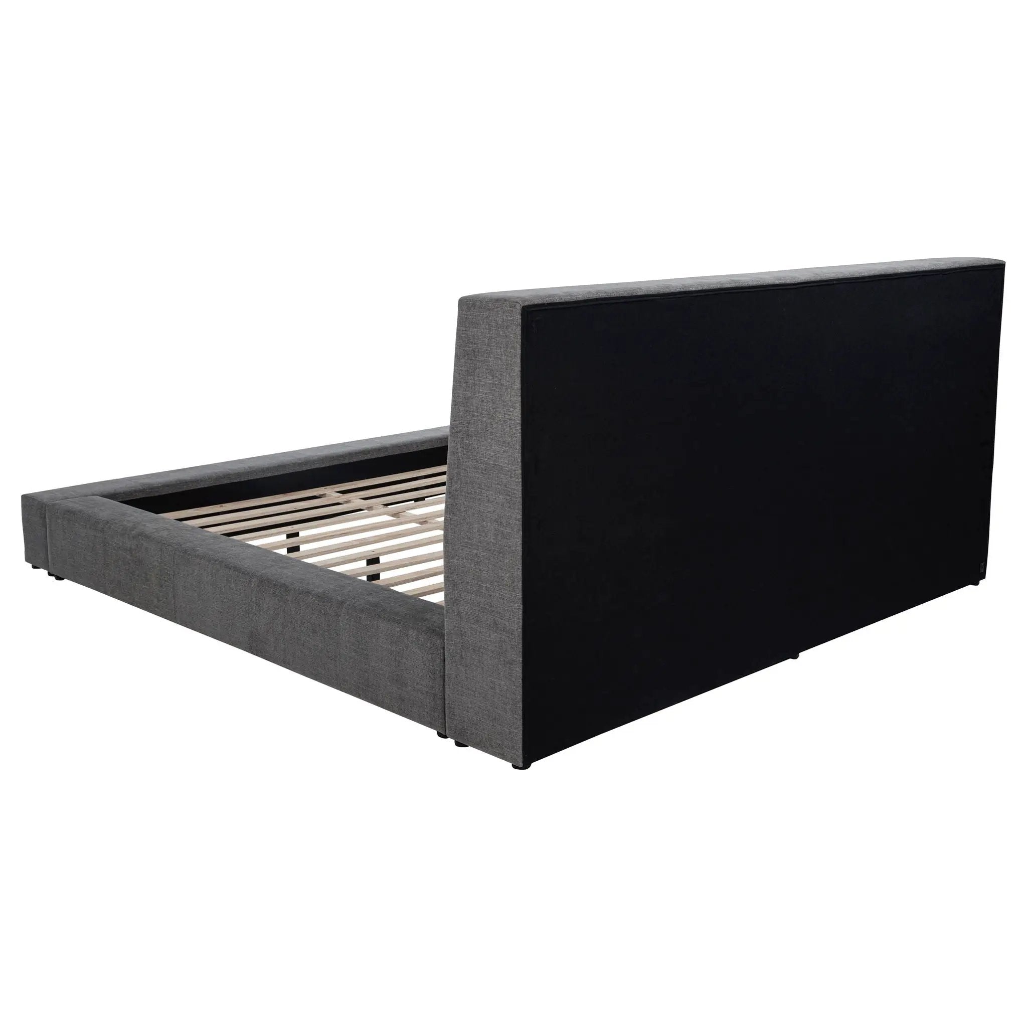 Dreux Upholstered Eastern King Panel Platform Bed Grey by Unique Piece Furniture
