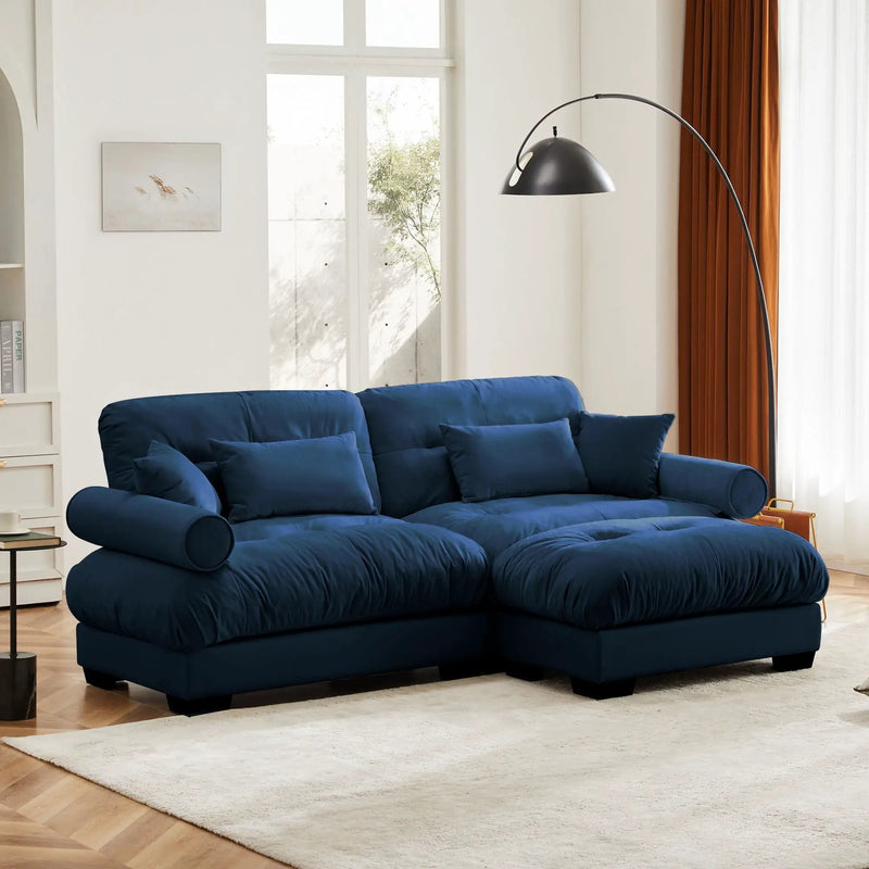 Super Comfort Oversized Modular Sectional Sofa With Movable Ottoman by Unique Piece Furniture