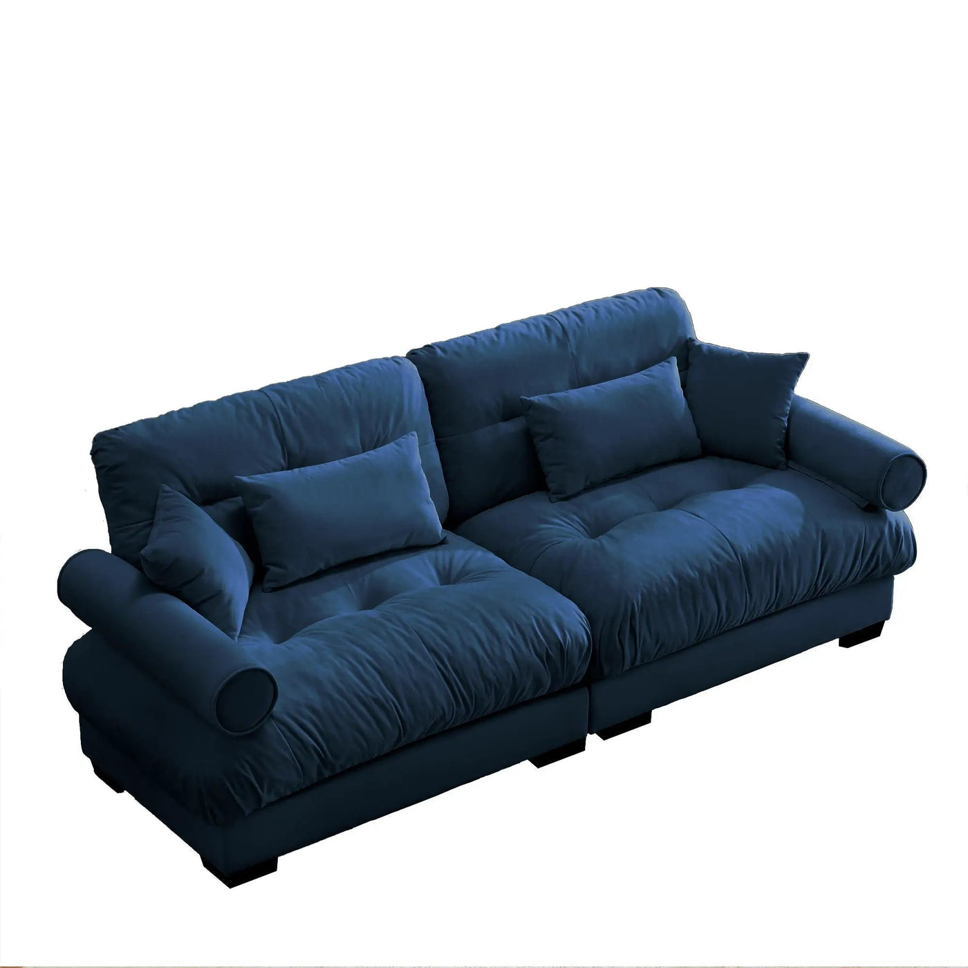 Modern Oversize Sofa With Cloud Like Comfort, Featuring Waist And Throw Pillows by Unique Piece Furniture