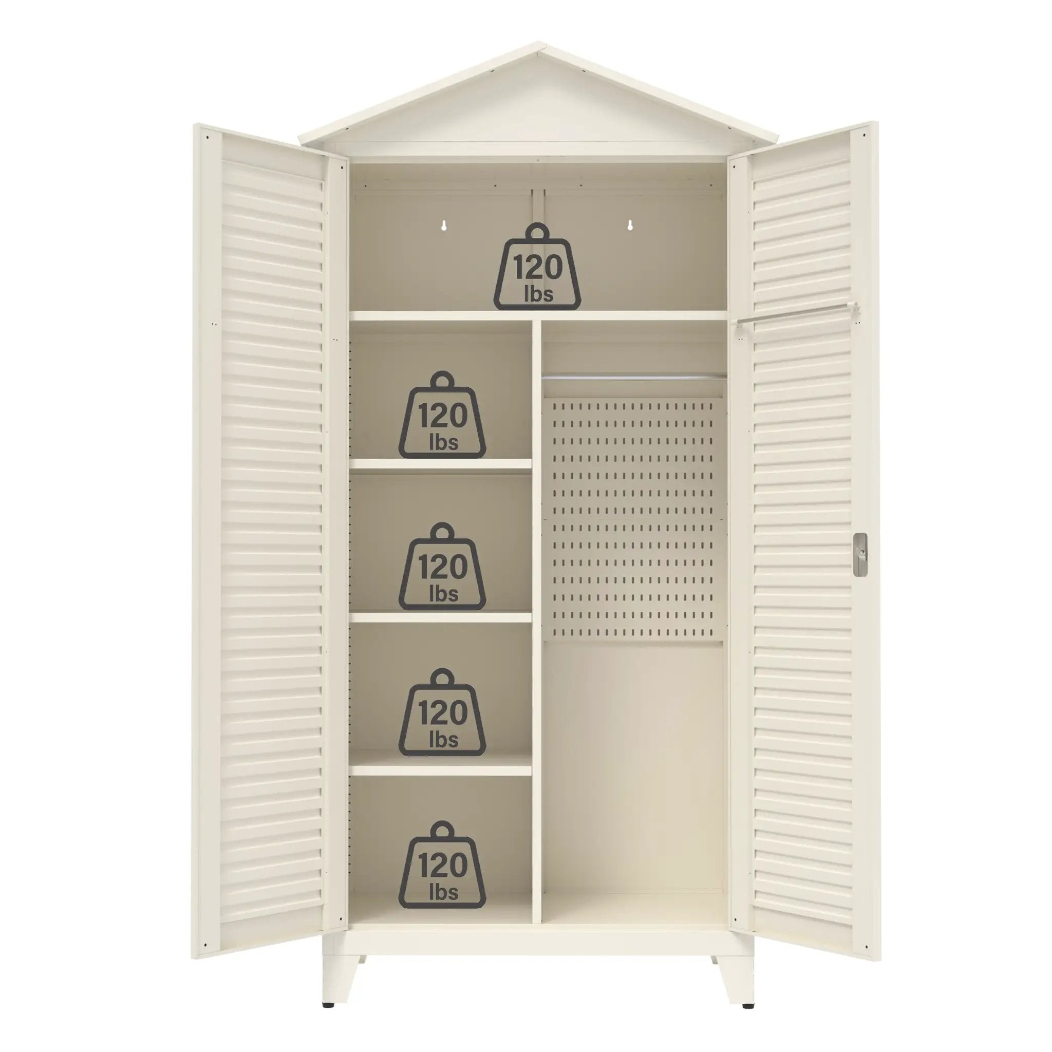 Spire79.1'' Tall Metal Tool Storage Cabinet by HouseOfZazla