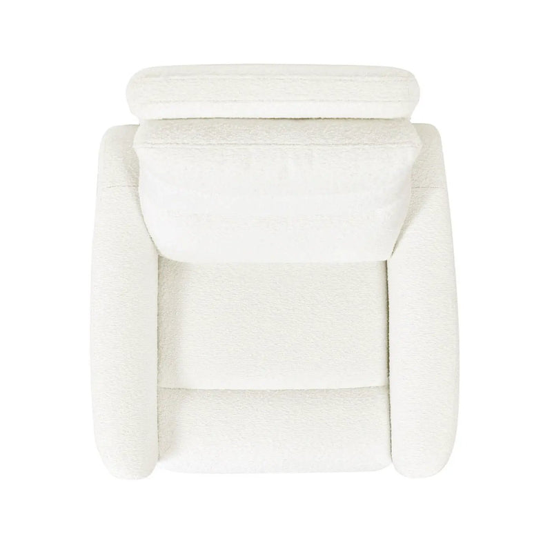Bloomy - High Back Power Recliner Motion Chair - Chiffon White by Unique Piece Furniture