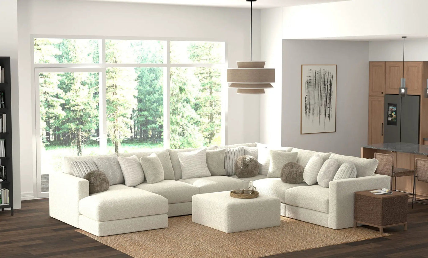 Ritzy - Modular Sofa And Included Cocktail Ottoman by Unique Piece Furniture
