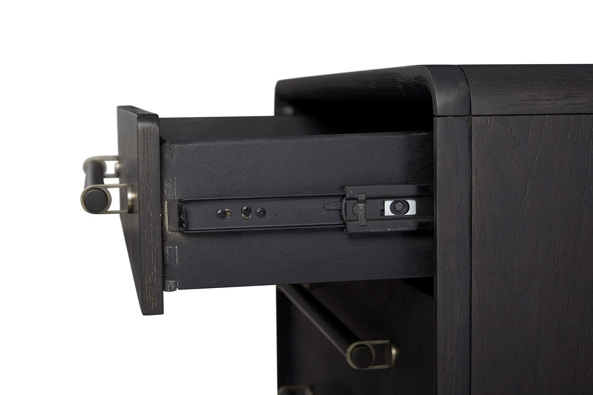 3 Drawer Nightstand With USB - Black by Unique Piece Furniture