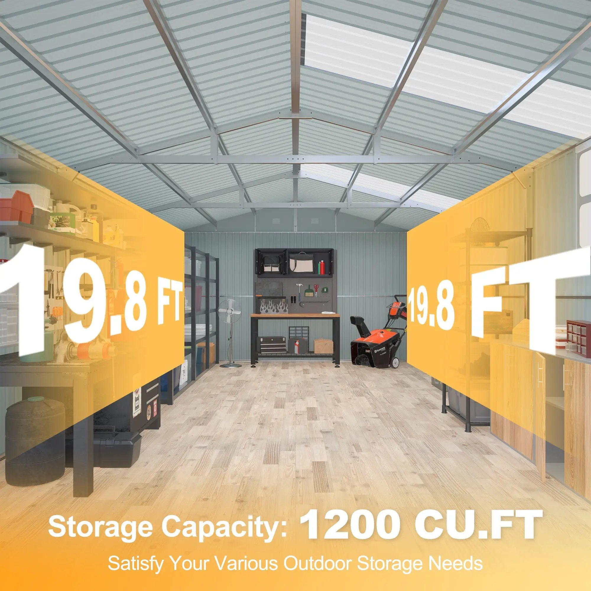 Outdoor Storage Shed 20x10 FT by HouseOfZazla