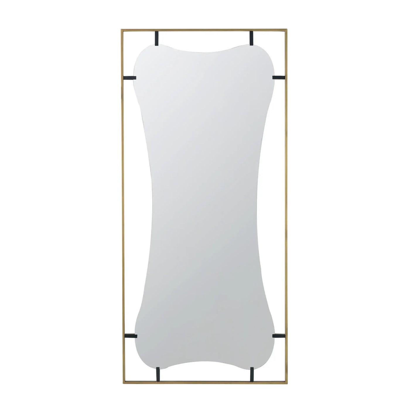 Poppy Mirror With Metal Frame Contemporary Design For Bathroom, Entryway Wall Decor by Unique Piece Furniture