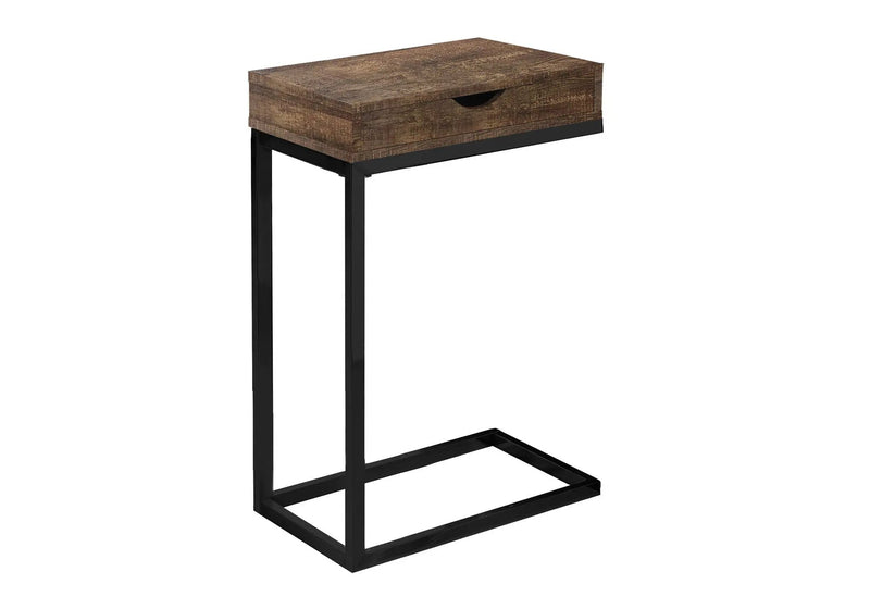 Accent Table, C - Shaped, Modern - Brown by Unique Piece Furniture
