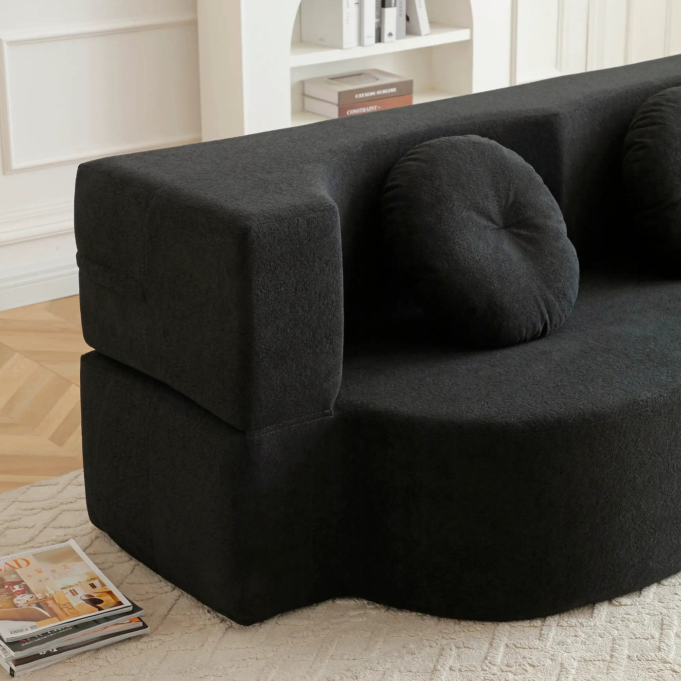 2-in-1 Folding Sofa Bed with Pillow by HouseOfZazla