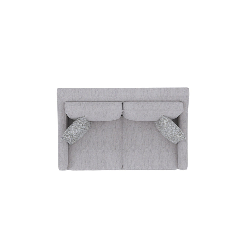 Loveseat With Casual Accent - Gray by HouseOfZazla