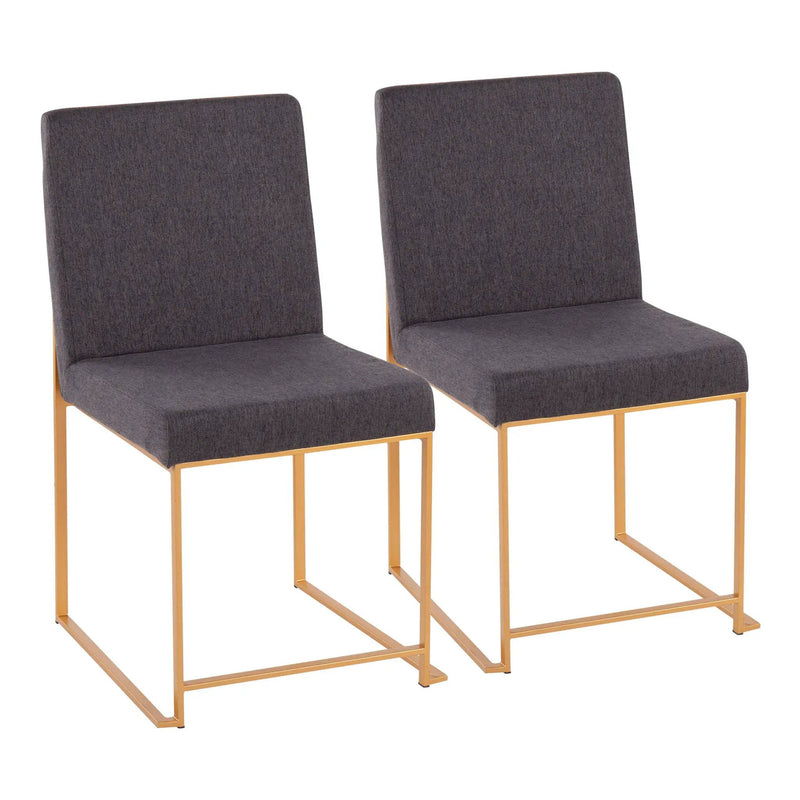 Fuji - Contemporary Stylish Frame, High Back Dining Chair (Set of 2) by Unique Piece Furniture