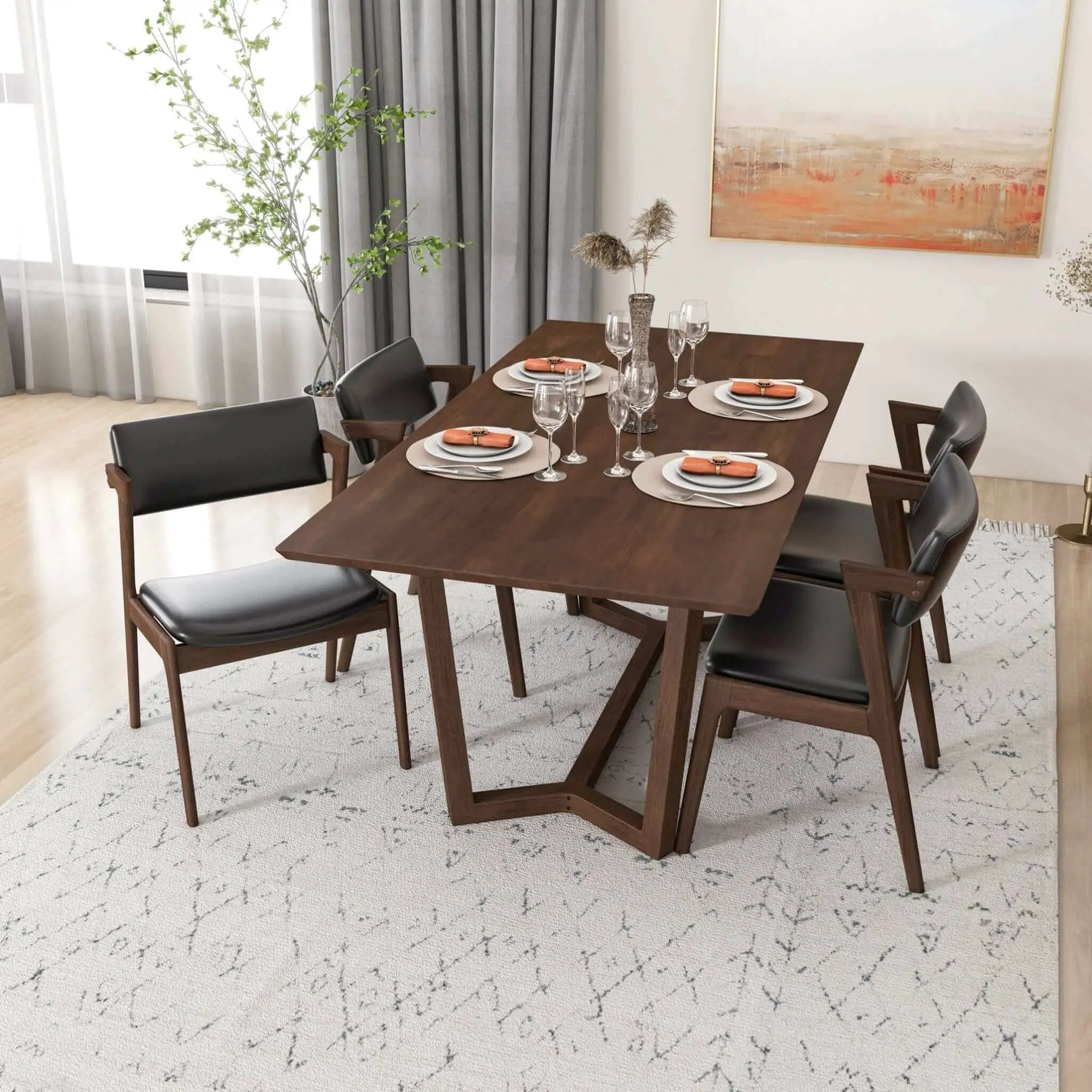 Marina - Mid-Century Modern Design Dining Table by HouseOfZazla