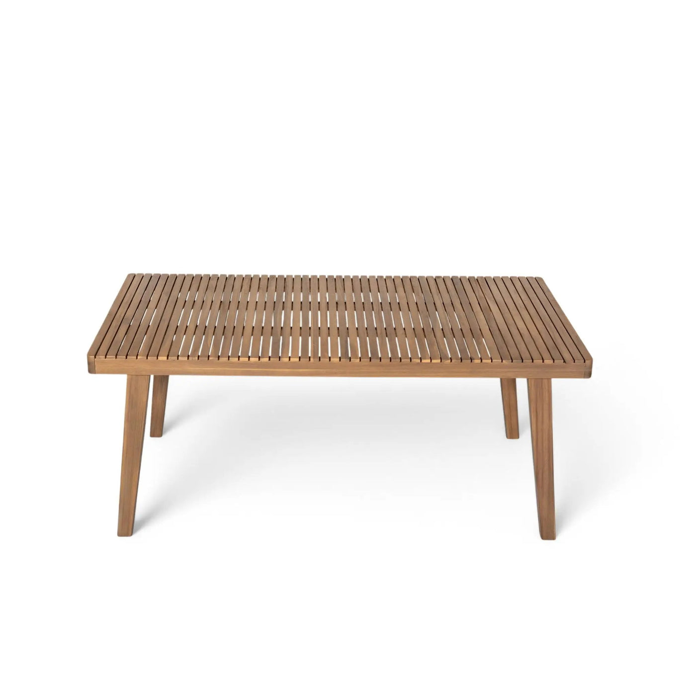Outdoor Dining Table With Slatted Top by HouseOfZazla