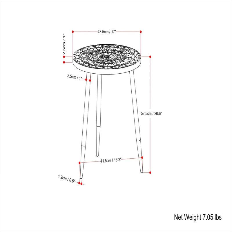 Sherbourne - Side Table - Gray by Unique Piece Furniture